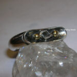 Sterling Studio Black Diamond w/18K Gold Ring