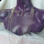 Sterling Studio 5 Layer Solid Back Necklace and Earrings