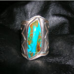 Sterling studio Blue Peruvian Opal Ring