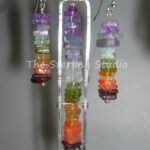 Sterling Studio Chakra Necklace and Earrings