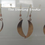 Sterling Studio Copper Moon Earrings