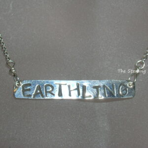 Sterling Studio "Earthling" Identification" Necklace