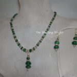 Sterling Studio Emerald Necklace and Earings