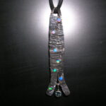 Sterling Studio Opal and Blue Topaz Pendant