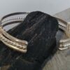 Sterling Studio 3 strap Copper Nugget Cuff Bracelet #1372 - Image 2