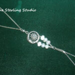 Sterling Studio Pearl Collage Moon/Star Ring Bracelet