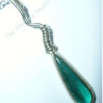 Sterling Studio Blue Green Tourmaline Squiggle Pendant