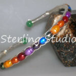 Sterling Studio Pea Pod Chakra Pearl Cuff Bracelet
