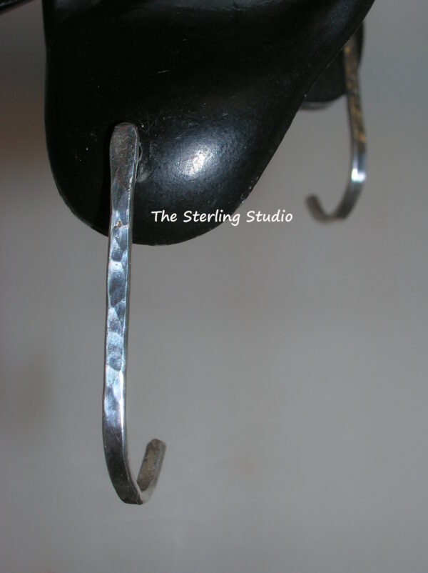 Sterling Studio Hammered "J" Post Earrings