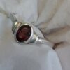 Sterling Garnet "V" Ring #1850 - Image 2