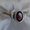 Sterling Garnet "V" Ring #1850