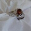 Sterling Hessenite Garnet Oval Ring #1849 - Image 4