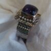 Sterling Amethyst Square Cabochon Ring - Image 2