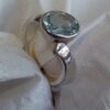 Sterling Blue Topaz Oval Bypass Ring - Image 3