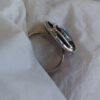 Sterling Blue Topaz Pear Shaped Plate Ring - Image 3