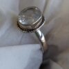 Sterling Clear Quartz Oval Ring #1843 - Image 5