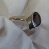 Sterling Smoky Quartz Pear Shaped Ring #1845 - Image 4