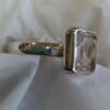 Sterling Clear Quartz Emerald Cut Ring #1842 - Image 2