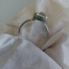 Sterling Clear Quartz Emerald Cut Ring #1842 - Image 4