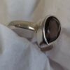 Sterling Smoky Quartz Pear Shaped Ring #1845 - Image 5