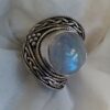 Sterling Moonstone Ring #1872 - Image 2