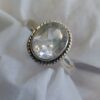 Sterling Clear Quartz Oval Ring #1843 - Image 2