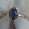 Sterling Oval Tanzanite Ring #1852