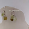 Sterling Studio Sterling Green Garnet and Vintage Bead Necklace - Earring Set