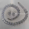 Sterling Studio Graduated 8mm - 12mm Clear Quartz Beaded Necklace and Earring Set - Image 3
