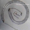 Sterling Studio Clear Quartz Double Strand Necklace Earring Set - Image 2