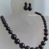 Sterling Studio Garnet and Sterling 2 piece Necklace and Earring Set - Image 2