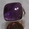 Amethyst Square Cabochon Ring
