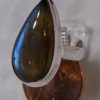 Labradorite Pear Ring