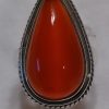 Carnelian Pear Ring