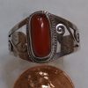 Red Coral Filigree Ring