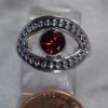 Bright Garnet in Marquee Ring
