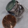 Beautiful Prehnite Filigree Ring