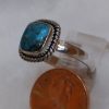 Turquoise cushion cabochon ring - Image 2