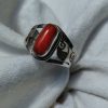 Red Coral Filigree Ring - Image 3