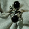 Double Black Onyx Swirl Ring - Image 4