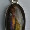 Labradorite Long Oval Pendant