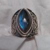 Labradorite Marquee Ornate Wide Ring - Image 3