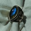 Labradorite Marquee Ornate Wide Ring - Image 5