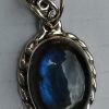 Labradorite Oval Braid Pendant