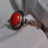 Red Coral Oval Ring - Image 3