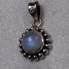Rainbow Moonstone Round Ball Pendant - Image 2