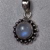 Rainbow Moonstone Round Ball Pendant