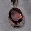 Created Alexandrite Quartz Oval Pendant - Image 4