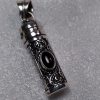 Black Onyx Ornate Tube Vial Pendant - Image 5