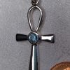 Blue Crystal Ankh Pendant